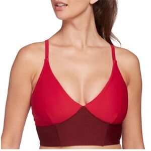 Calia Made To Play Color-Block Sports Bra Longline Odor Control Cosmic Berry XXL